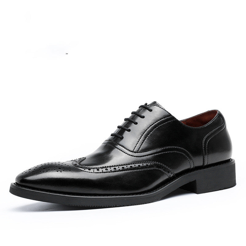 Men's Leather Shoes With Rubber Sole