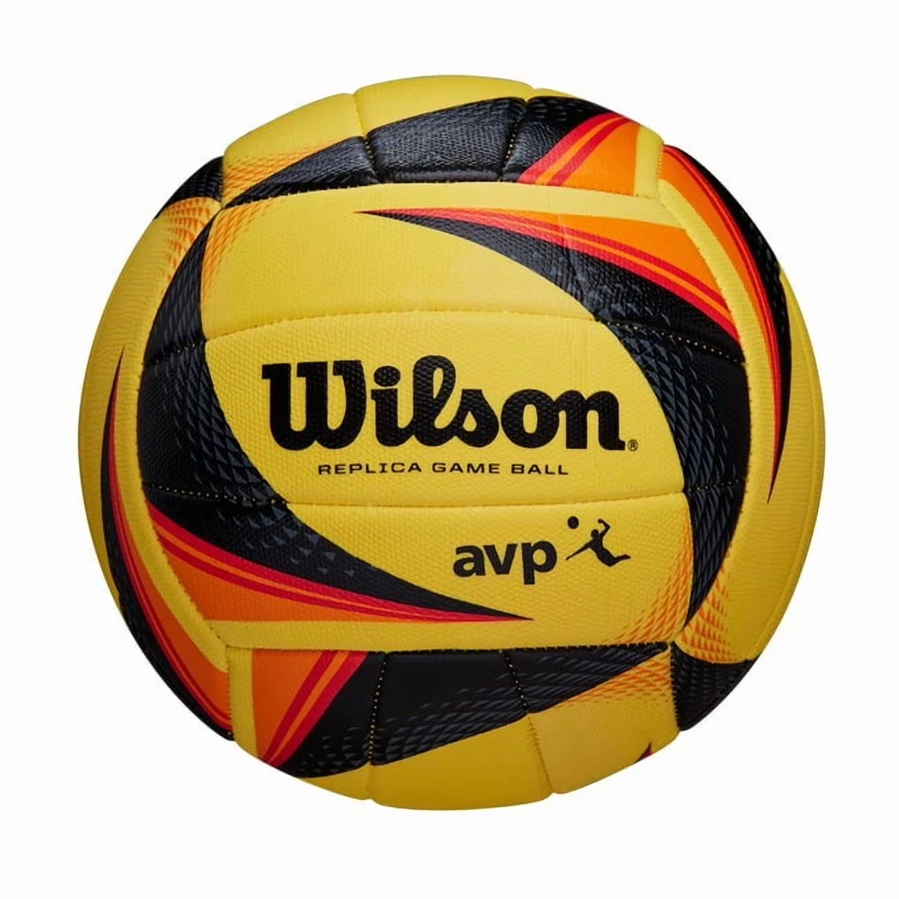 Wilson AVP OPTX Official Beach Volleyball Tour Match Game Ball - Black/Yellow